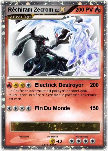 Pokemon Réchiram Zecrom