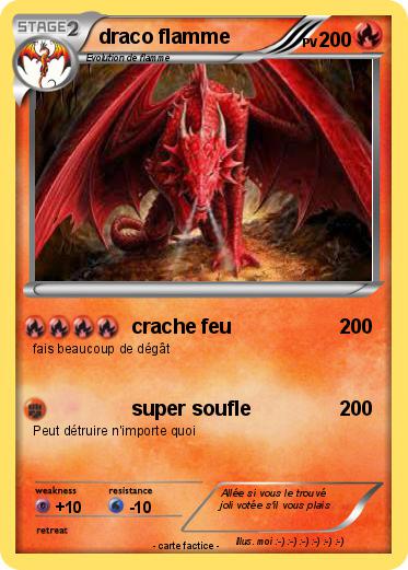 Pokemon draco flamme