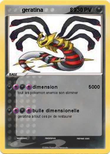 Pokemon          geratina                  89
