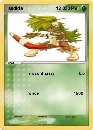 Pokemon  sadida                          12 0