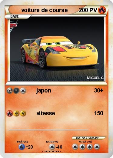 Pokemon voiture de course