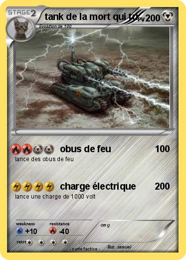 Pokemon tank de la mort qui tu