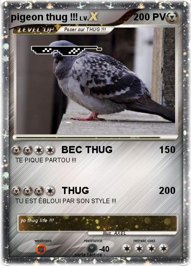Pokemon pigeon thug !!!