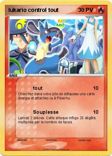Pokemon lukario control tout                                     200