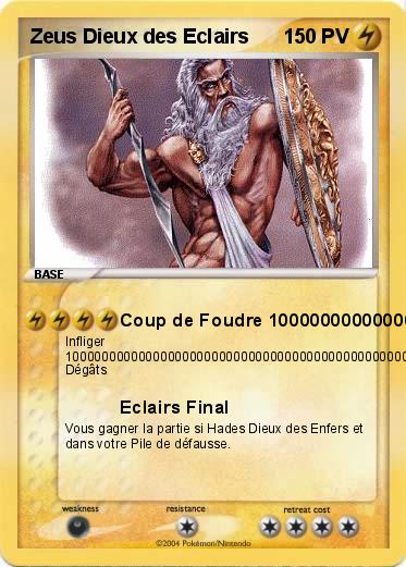 Pokemon Zeus Dieux des Eclairs