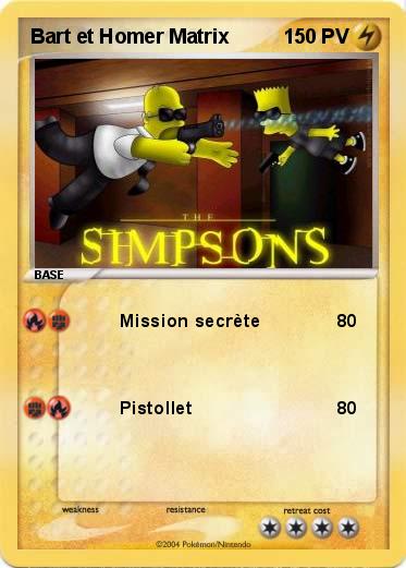 Pokemon Bart et Homer Matrix