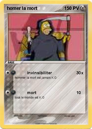 Pokemon homer la mort