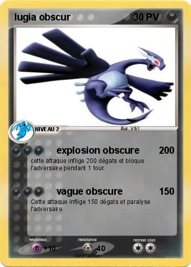 Pokemon lugia obscur