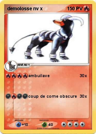 Pokemon demolosse nv x
