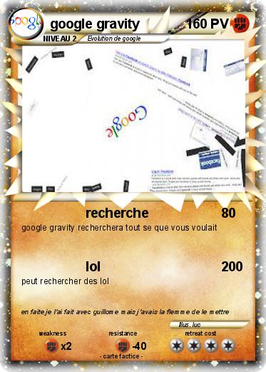 Pokemon google gravity