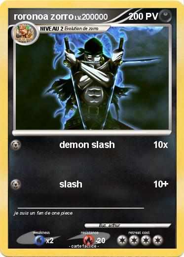 Pokemon roronoa zorro