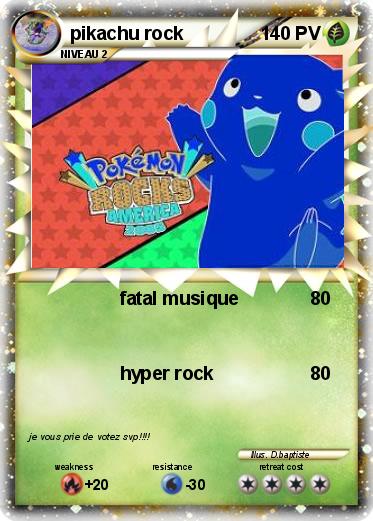 Pokemon pikachu rock