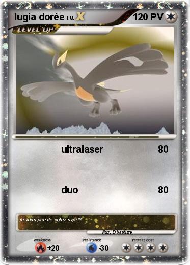 Pokemon lugia dorée
