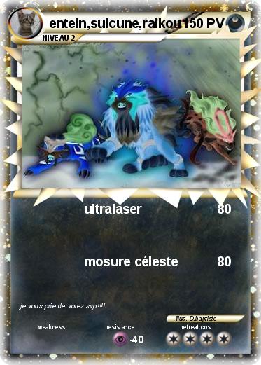 Pokemon entein,suicune,raikou