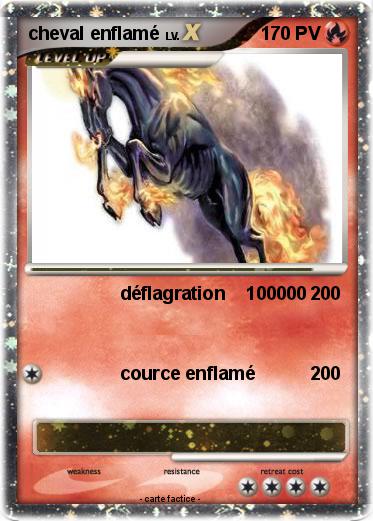 Pokemon cheval enflamé