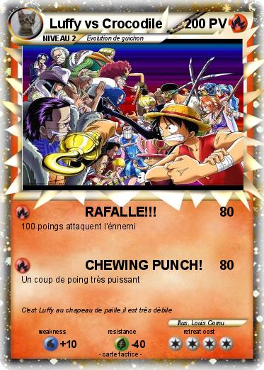 Pokemon Luffy vs Crocodile