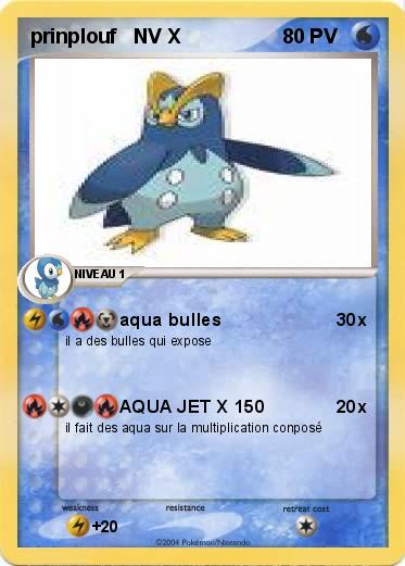 Pokemon prinplouf   NV X