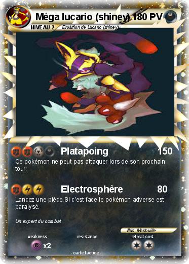 Pokemon Méga lucario (shiney)
