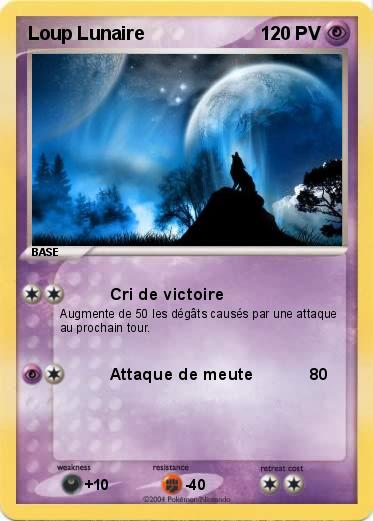 Pokemon Loup Lunaire 