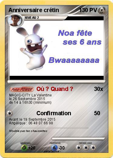 Pokemon Anniversaire crétin