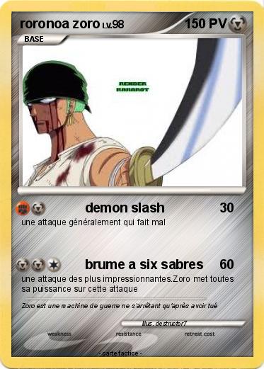 Pokemon roronoa zoro