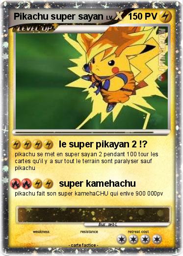 Pokemon Pikachu super sayan
