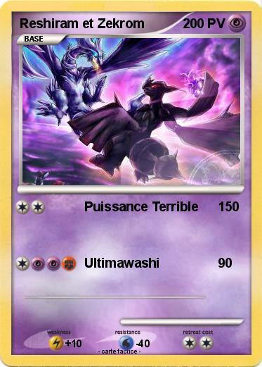 Pokemon Reshiram et Zekrom