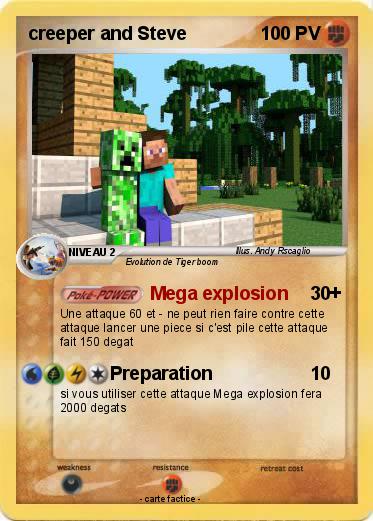 Pokemon creeper and Steve