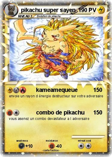 Pokemon pikachu super sayen