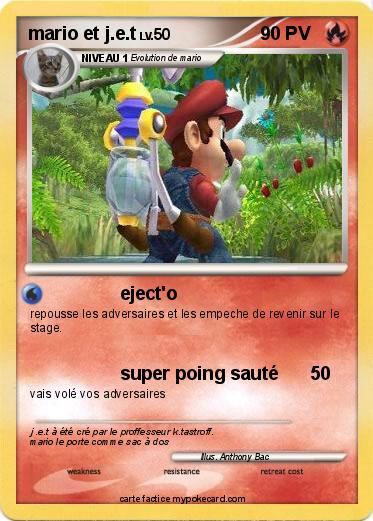 Pokemon mario et j.e.t