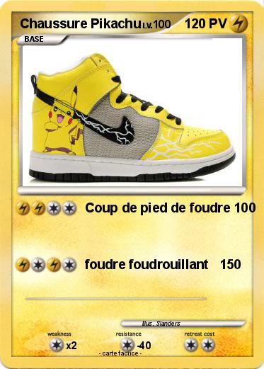 Pokemon Chaussure Pikachu