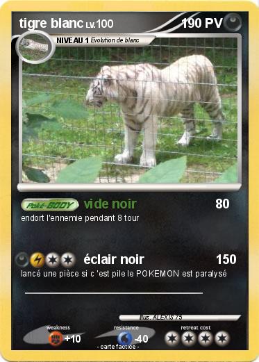 Pokemon tigre blanc
