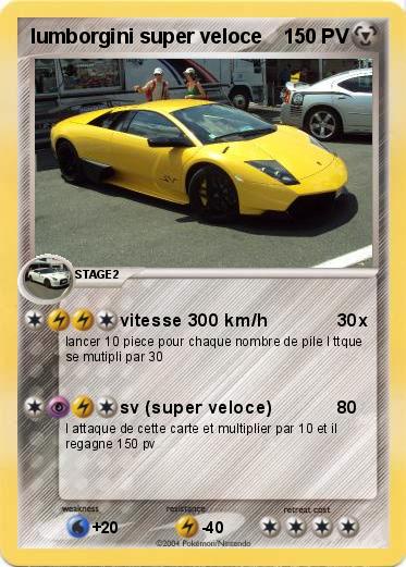 Pokemon lumborgini super veloce