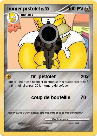 Pokemon homer pistolet