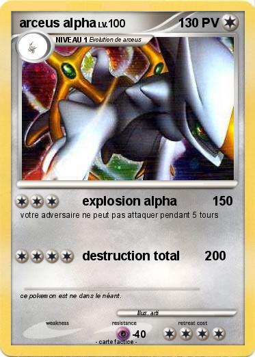 Pokemon arceus alpha