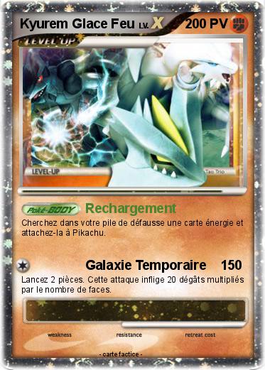Pokemon Kyurem Glace Feu