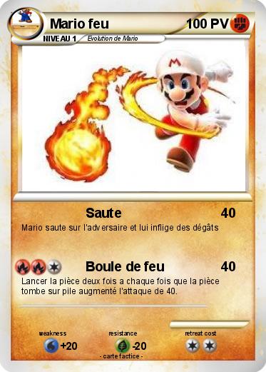 Pokemon Mario feu