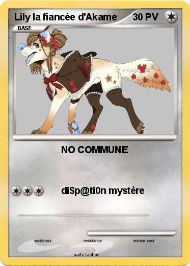 Pokemon Lily la fiancée d'Akame