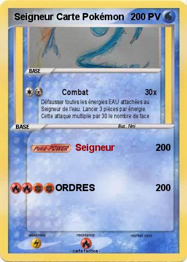 Pokemon Seigneur Carte Pokémon