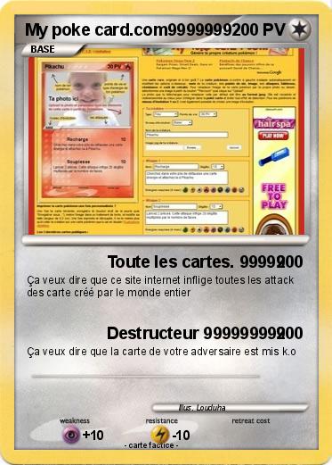 Pokemon My poke card.com9999999