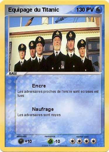 Pokemon Equipage du Titanic