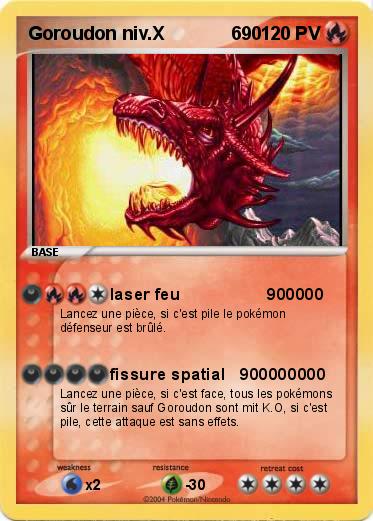 Pokemon Goroudon niv.X             690