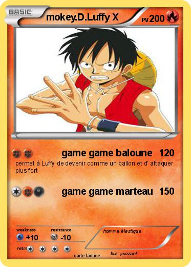 Pokemon mokey.D.Luffy X