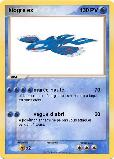 Pokemon kiogre ex
