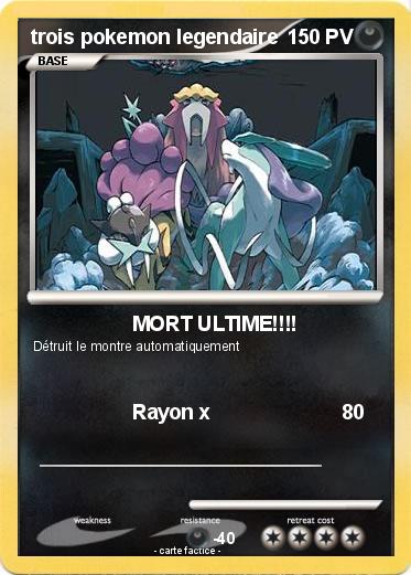 Pokemon trois pokemon legendaire
