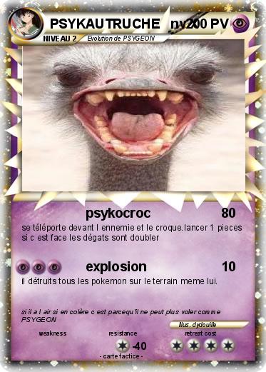 Pokemon PSYKAUTRUCHE   nv X