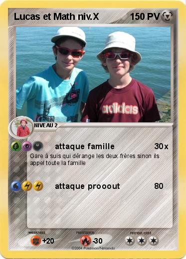 Pokemon Lucas et Math niv.X