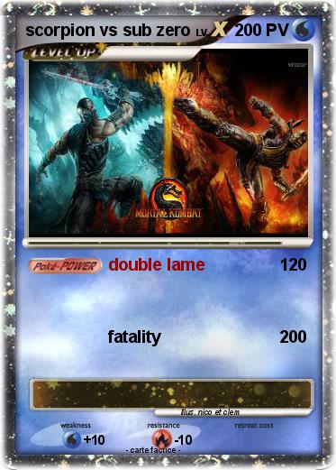 Pokemon scorpion vs sub zero