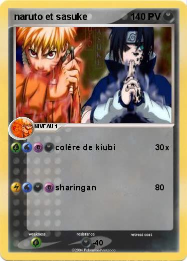 Pokemon naruto et sasuke