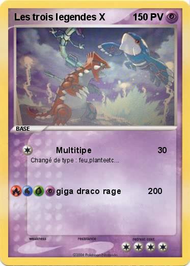 Pokemon Les trois legendes X
